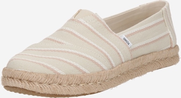 TOMS Эспадрильи в Белый: спереди