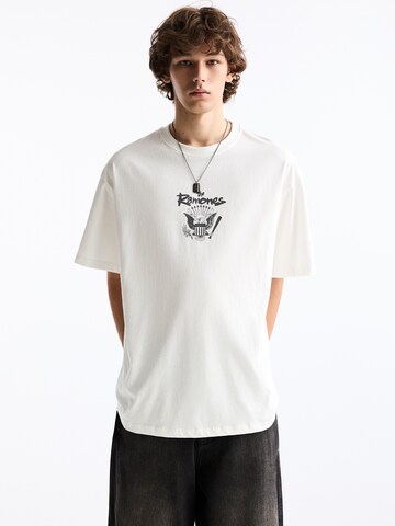 Pull&Bear T-Shirt in Weiß: Vorderseite