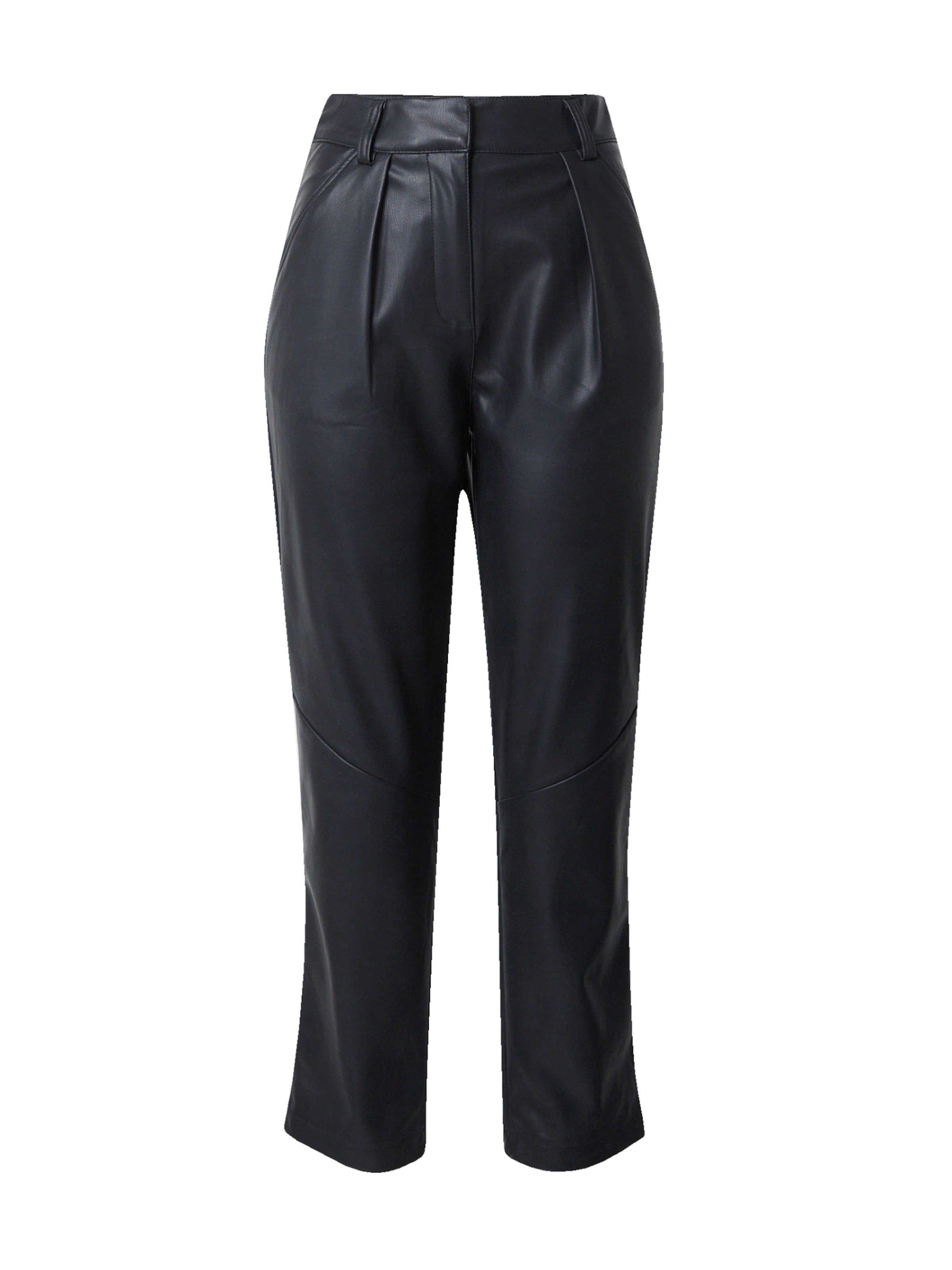 Regular Pantalon à pince TOPSHOP en noir : devant