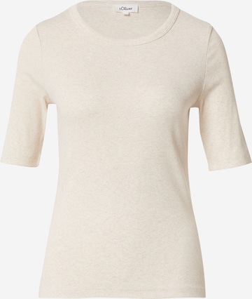 s.Oliver Shirt in Beige: Vorderseite