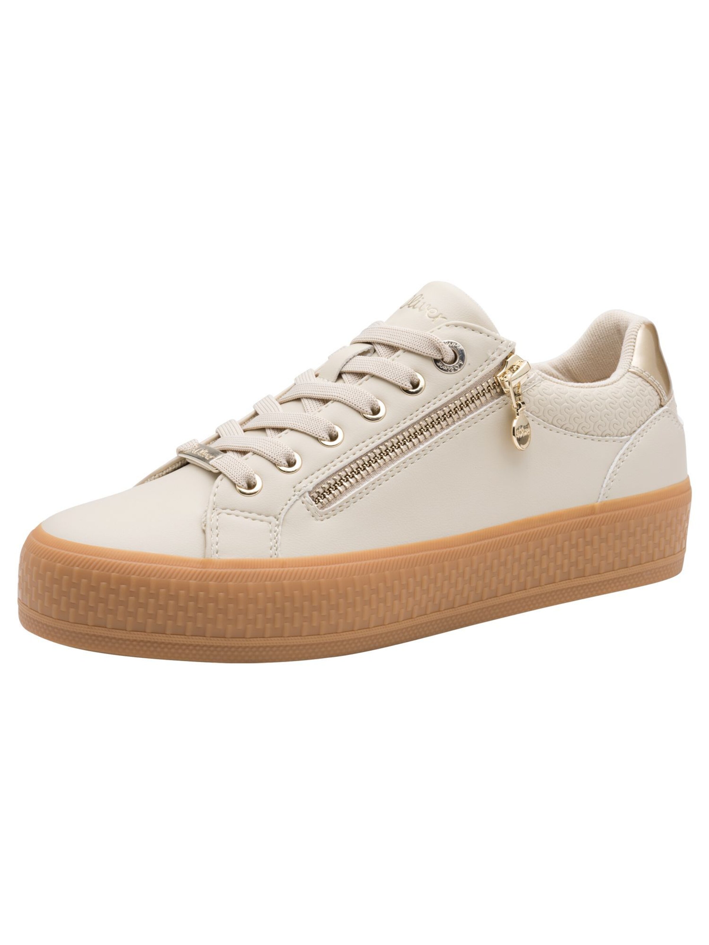 s.Oliver Sneaker in Beige: Vorderseite