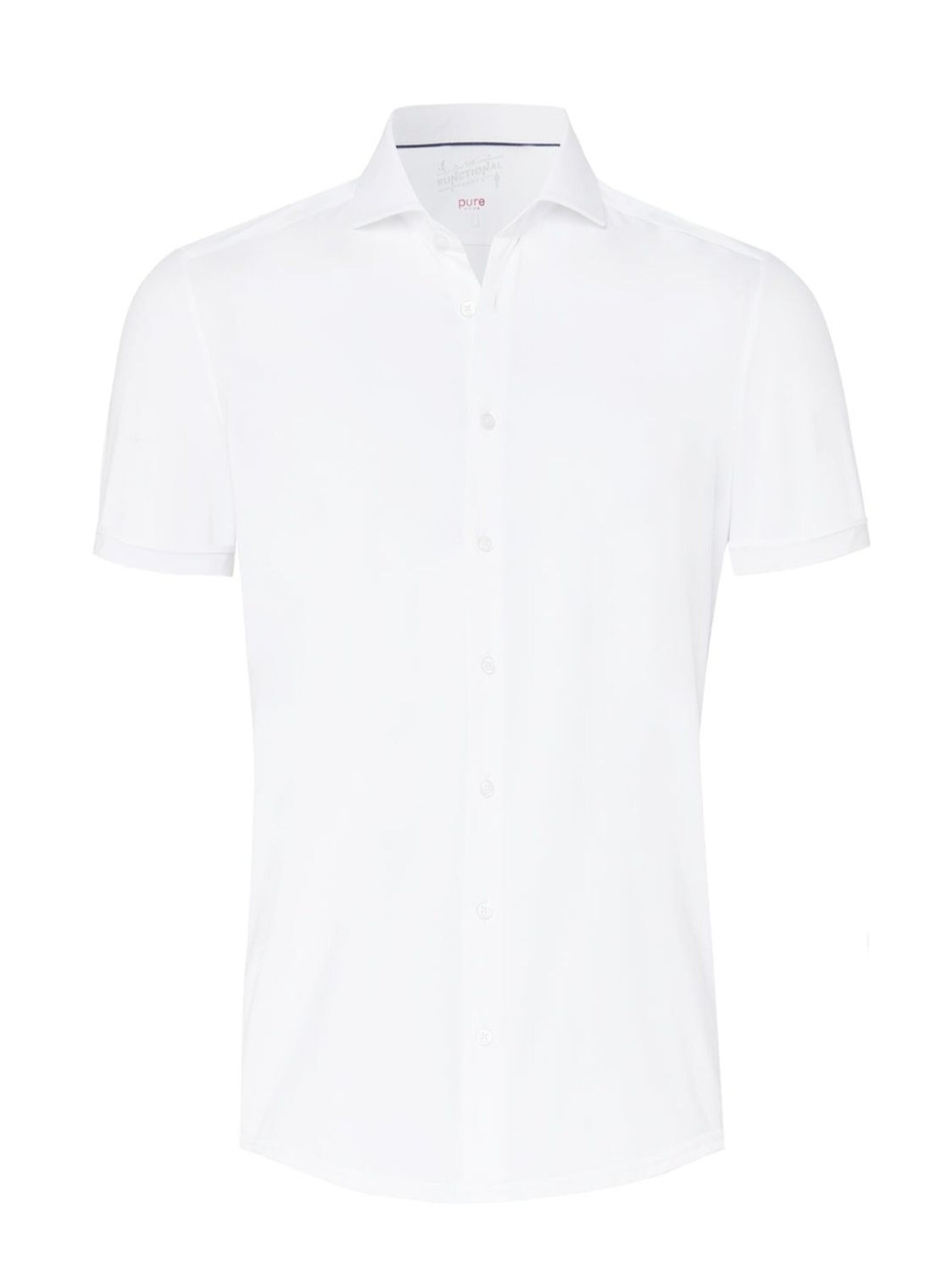 PURE Button Up Shirt in White: front