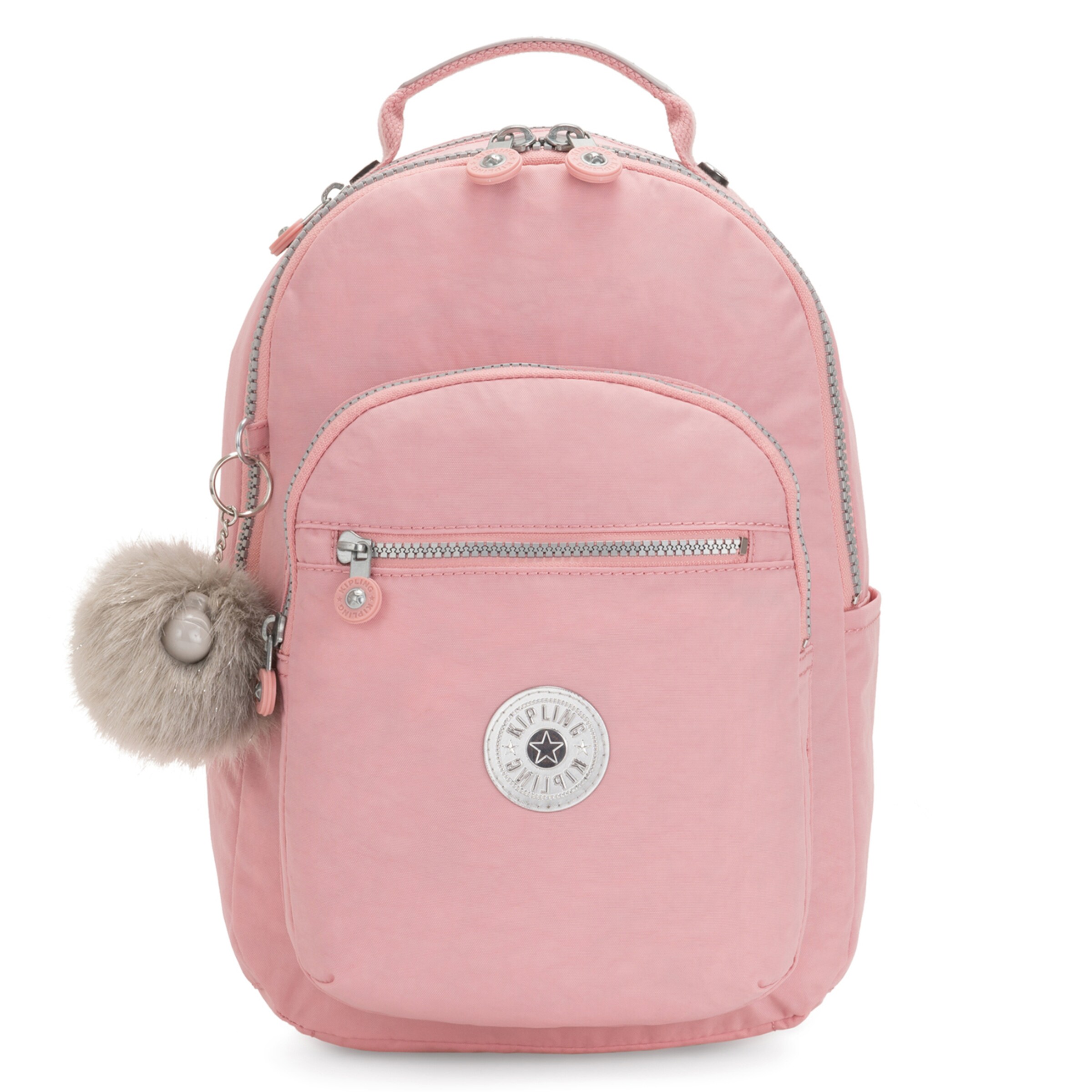 KIPLING - Mochila 'Seoul' en rosa: frente