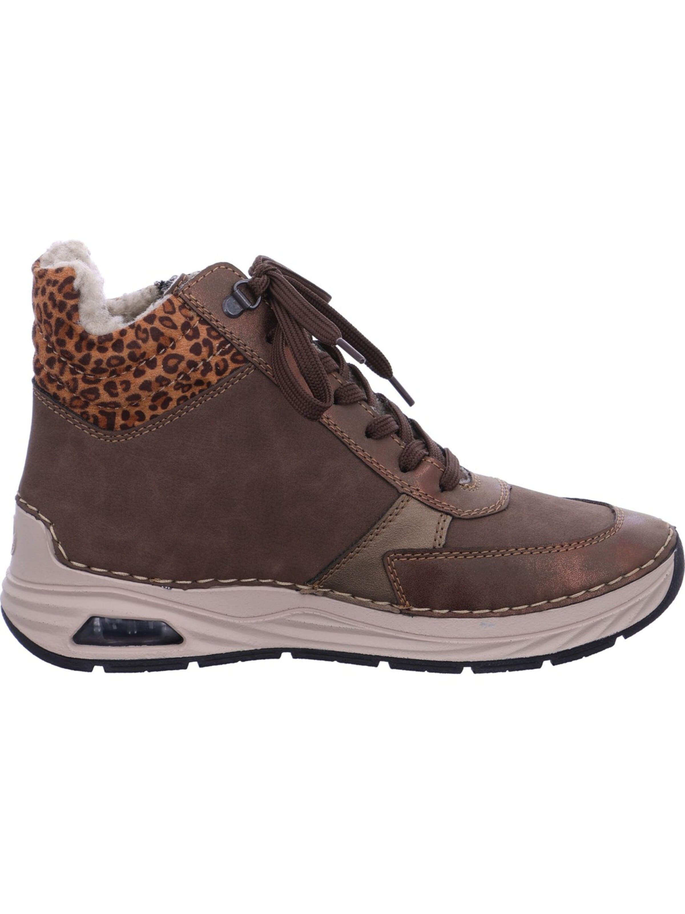 Rieker - Bota com atacadores em castanho