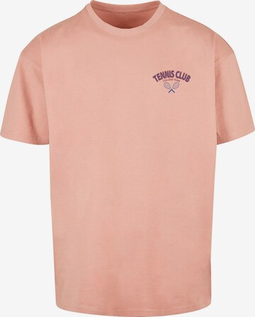 Merchcode T-Shirt 'College Club' in Pink: Vorderseite