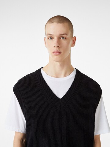 Bershka Sweater Vest in Black