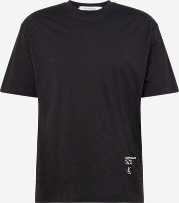 T-Shirt Calvin Klein Jeans en noir : devant