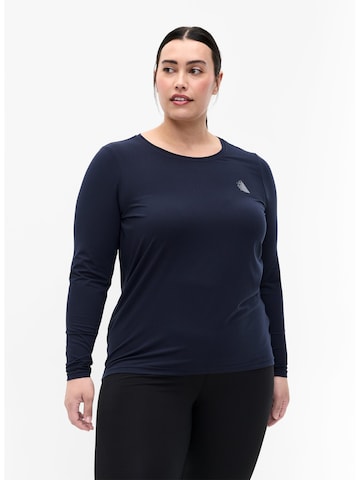 Active by Zizzi Sportshirt in Blau: predná strana