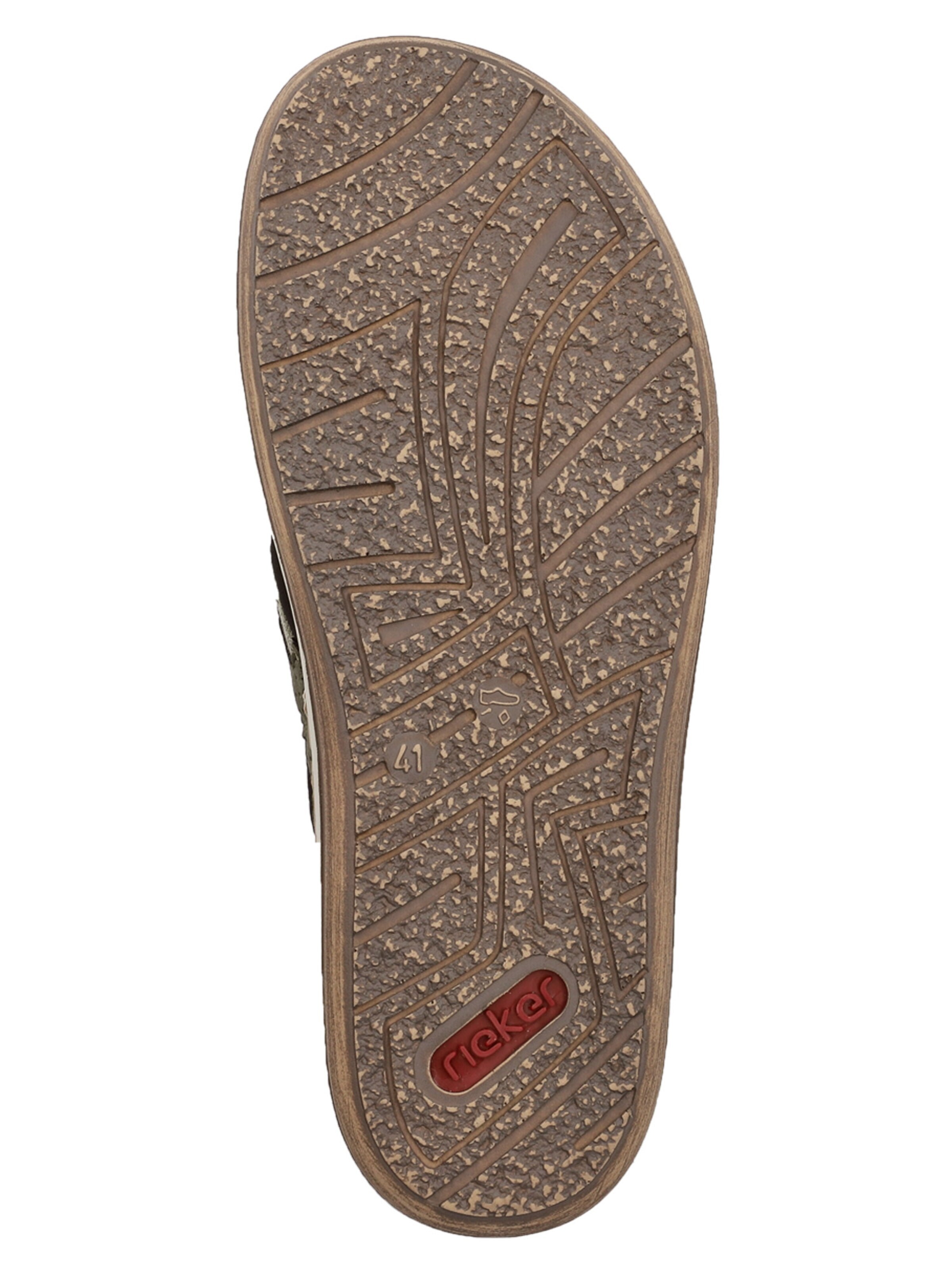 Rieker Teenslippers 'Comfort' in Zwart