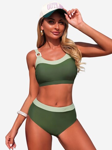 Magicshe Bustier Bikini‌‌‌‌‌‌‌‌ in Grün: Vorderseite