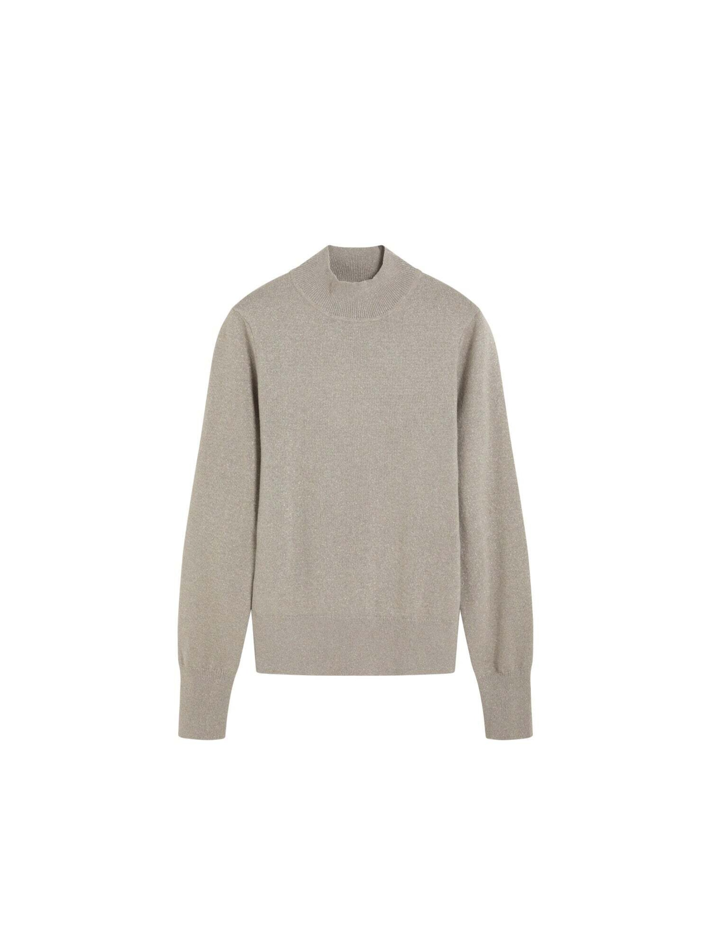 Pull-over 'Lurex' Scalpers en beige : devant
