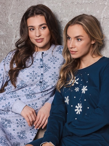 Chemise de nuit Rebelle en bleu