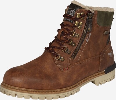MUSTANG Bottines à lacets en marron, Vue avec produit