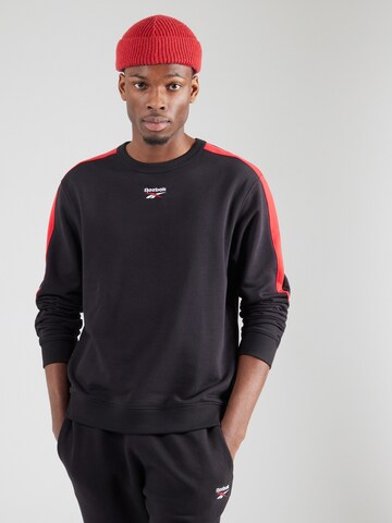Reebok Sportsweatshirt in Zwart