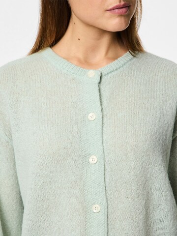 PIECES Knit cardigan 'PCIda' in Green