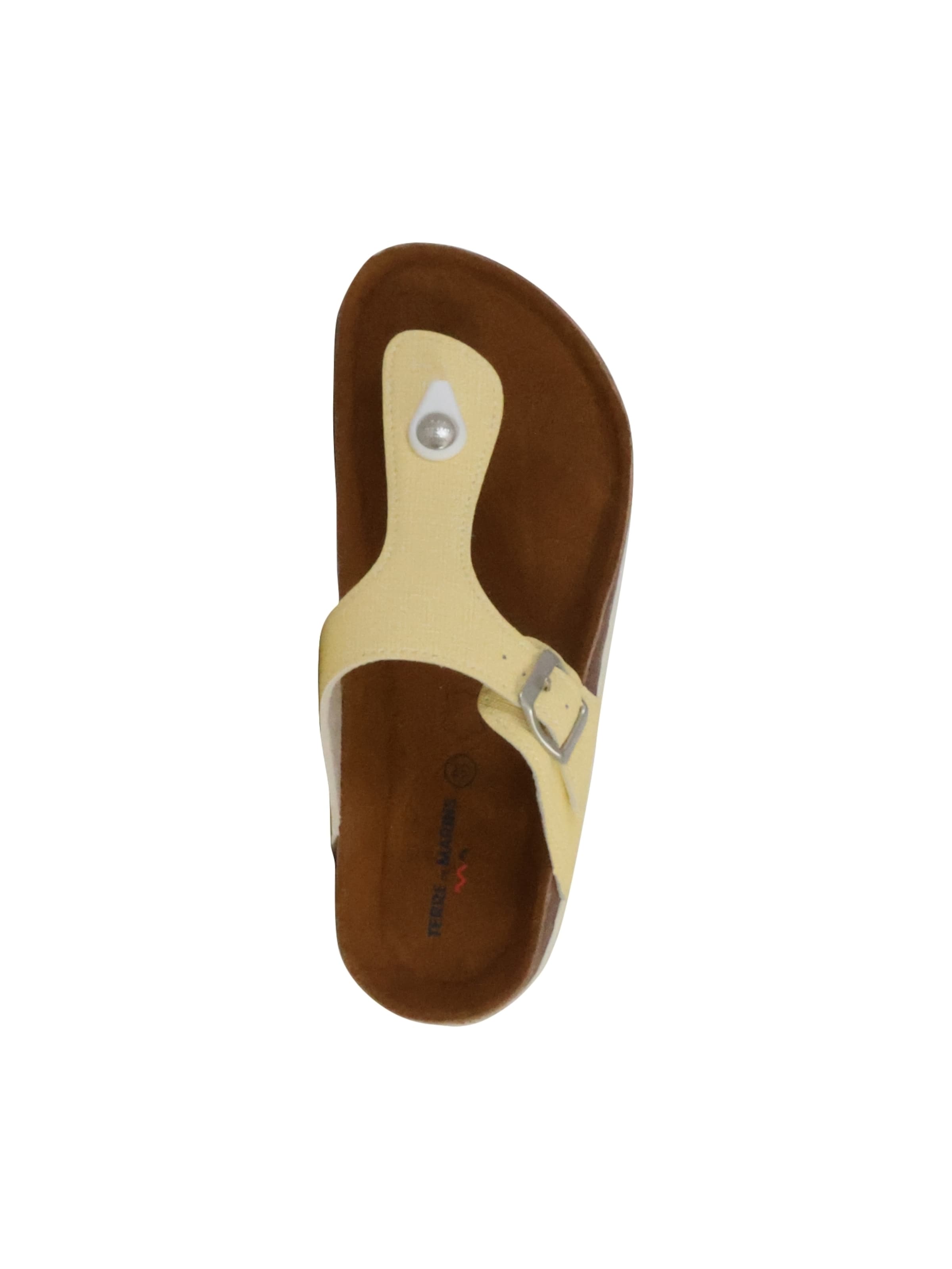 terre de marins - Zapatos abiertos en amarillo