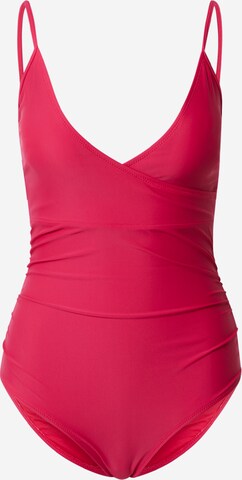 Wallis Bralette Swimsuit in Pink: front