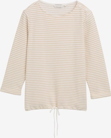 T-shirt TOM TAILOR en beige : devant