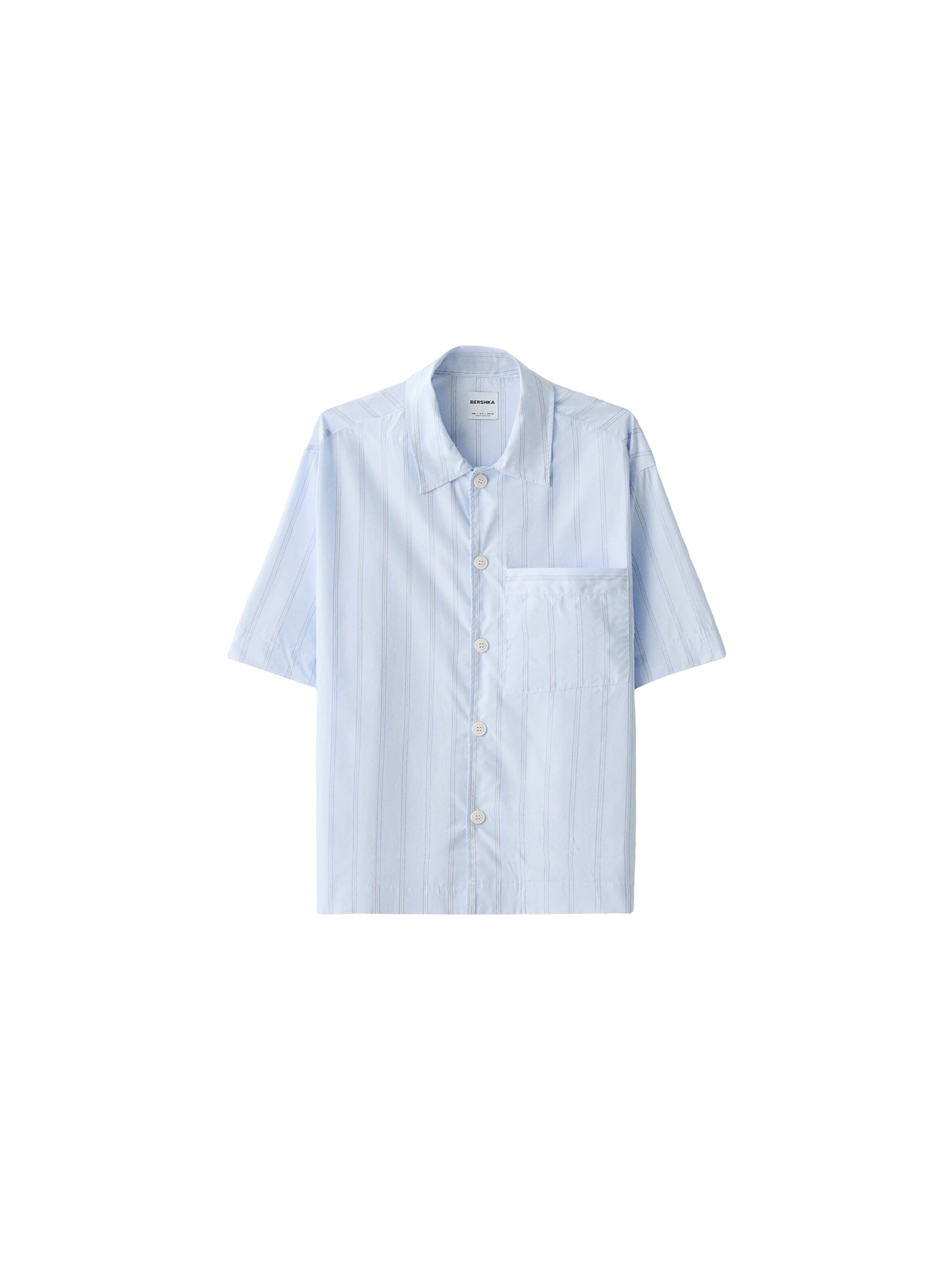 Bershka Koszula w kolorze niebieski / jasnoniebieski / białym, Podgląd produktu