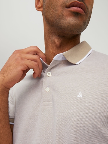 JACK & JONES Poloshirt 'JJEPaulos' in Beige