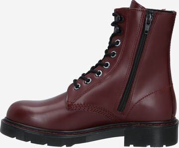 Dockers by Gerli Lace-Up Ankle Boots in Red