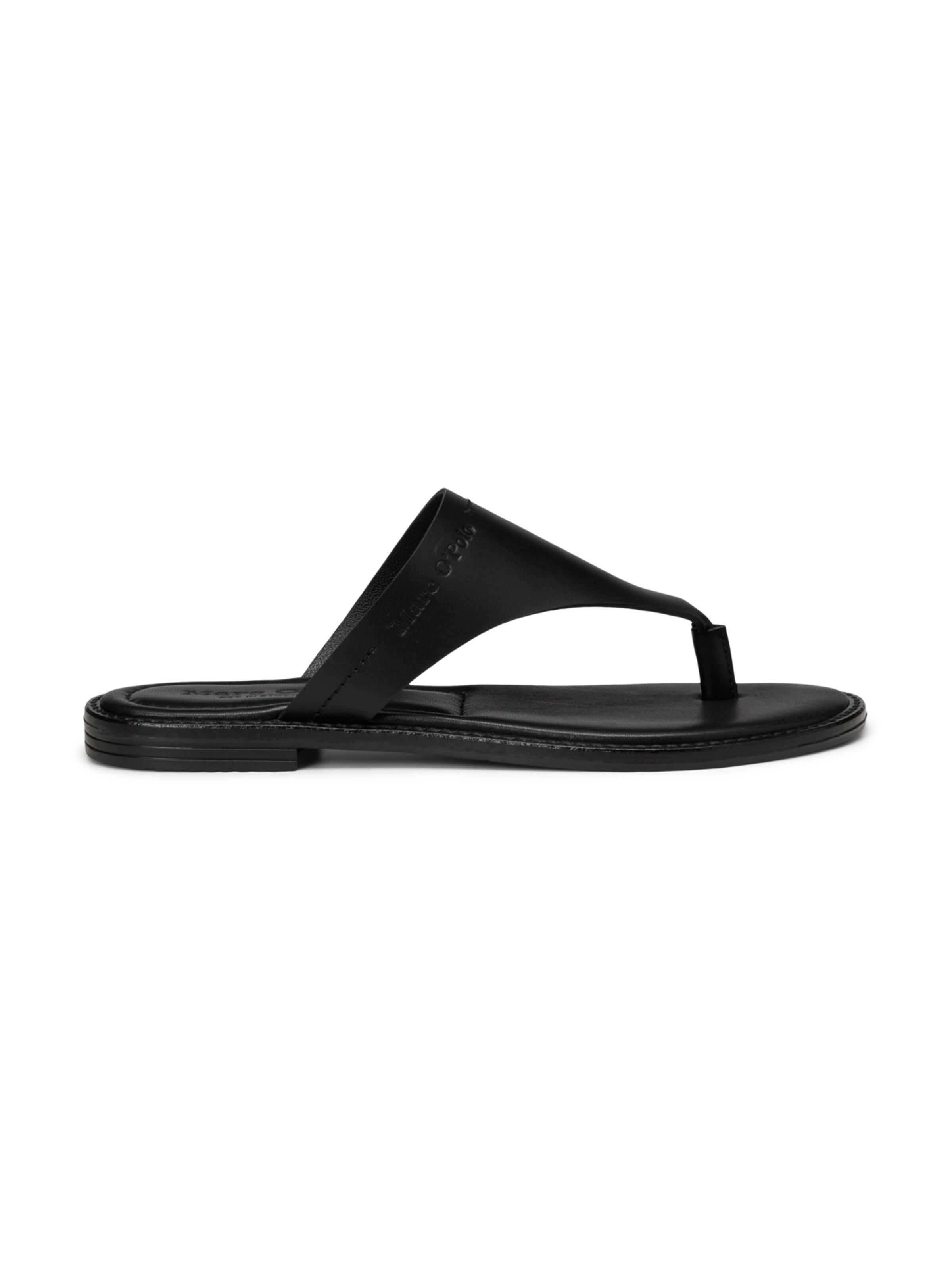 Marc O'Polo T-Bar Sandals in Black: front