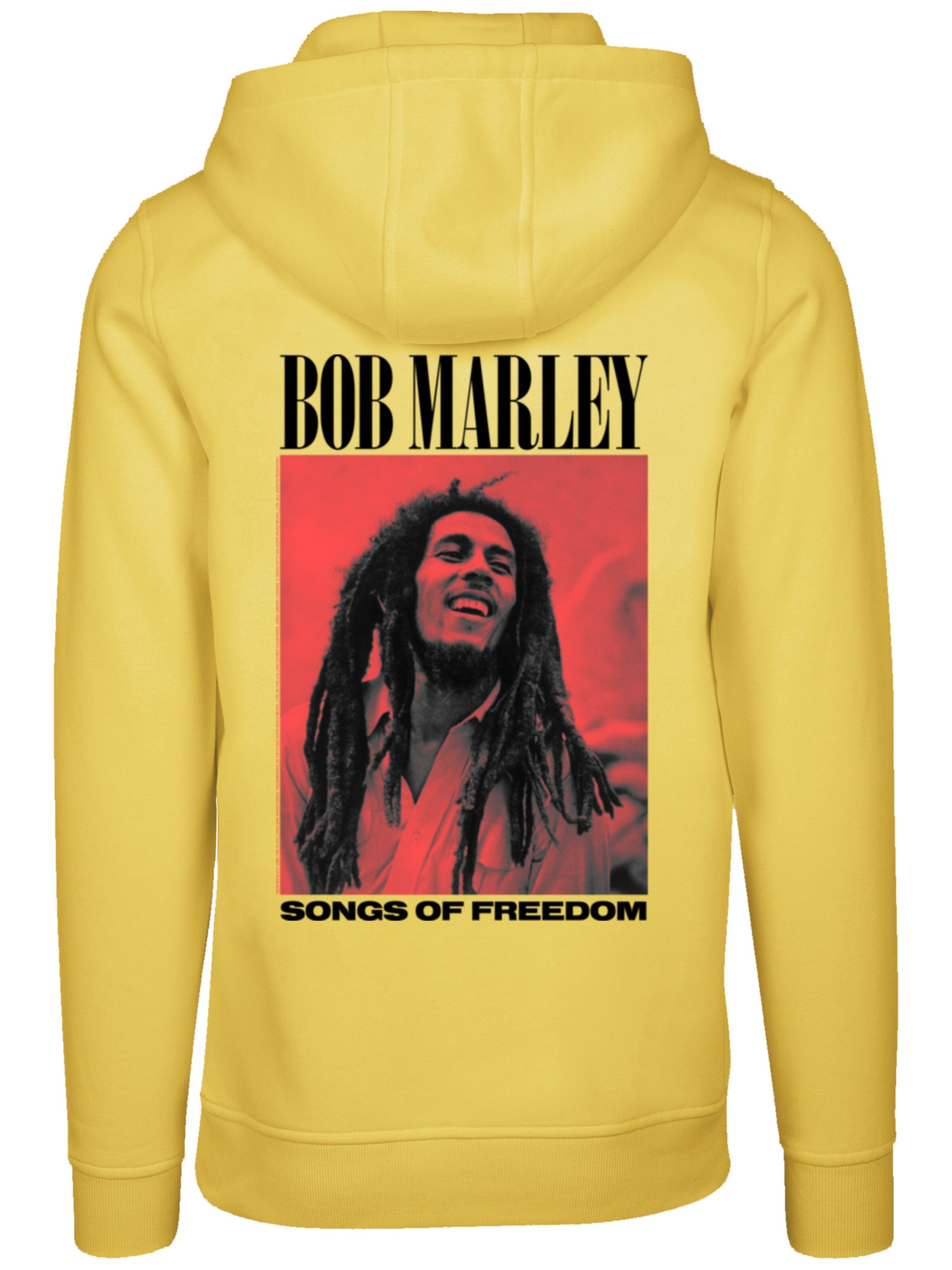 Sweat-shirt 'Bob Marley' F4NT4STIC en jaune