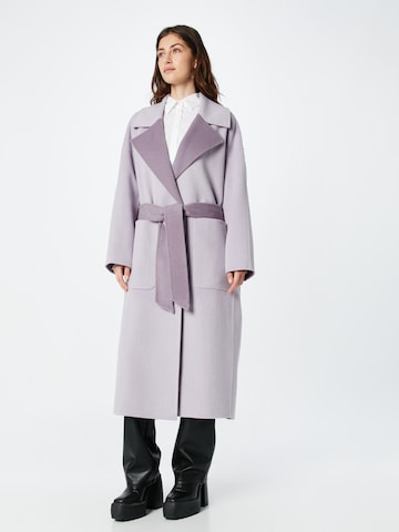 Calvin Klein Between-seasons coat in Purple: front