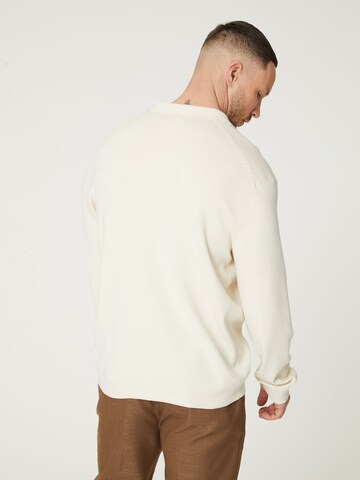 DAN FOX APPAREL Sweater 'Davin' in White