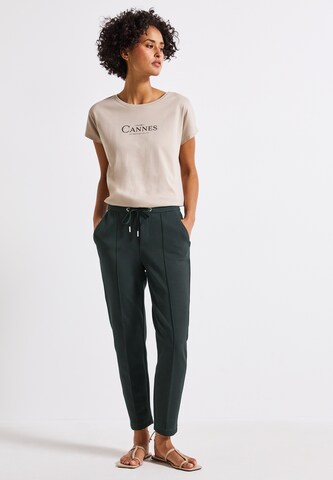 STREET ONE Tapered Pants in Green