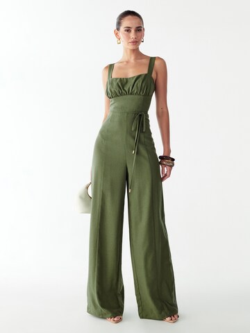 BWLDR Jumpsuit 'Orchid' i grön