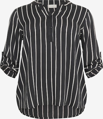 KAFFE CURVE Bluse 'KCSida' in Schwarz: Vorderseite
