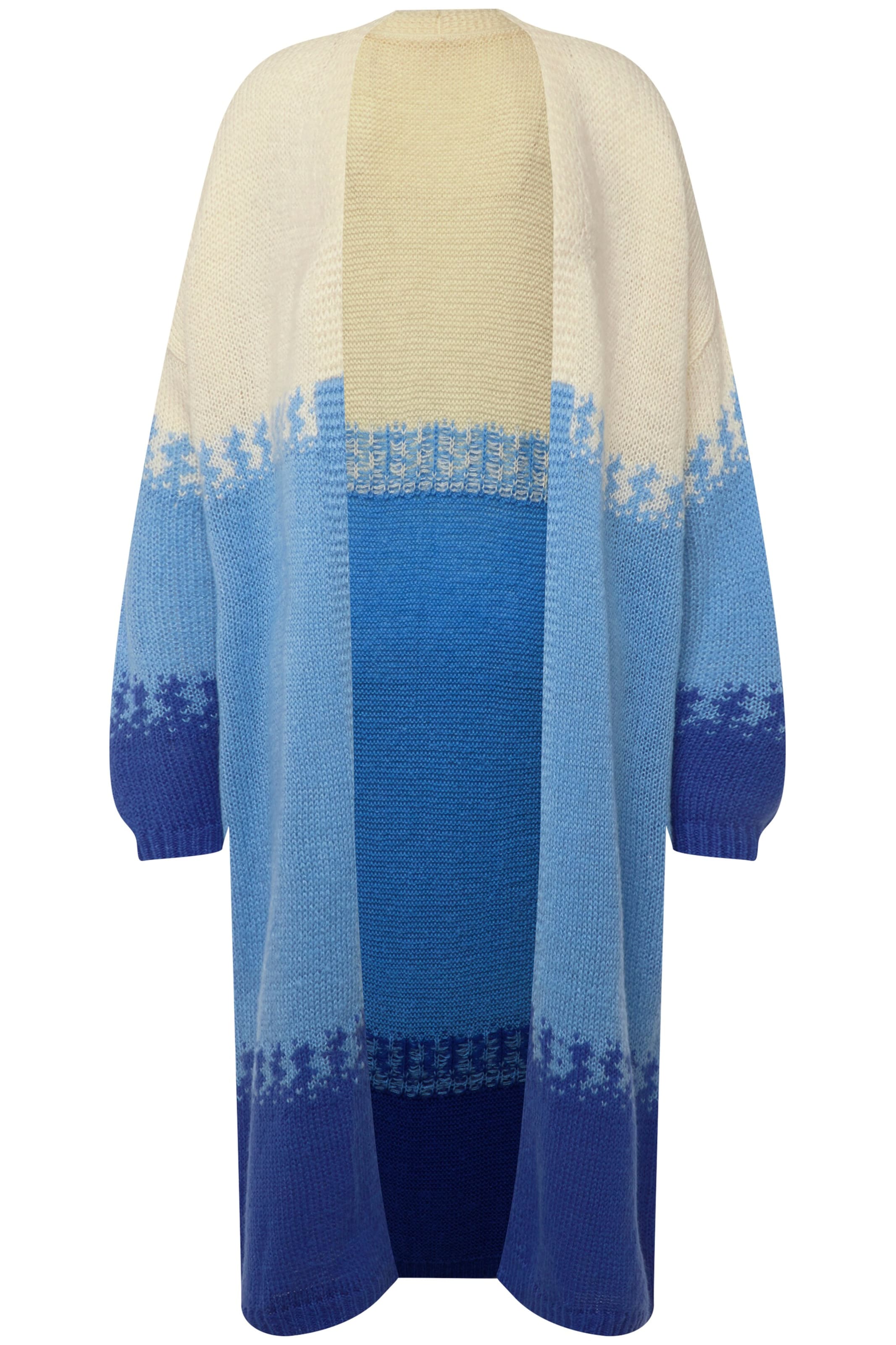 Angel of Style Knit cardigan in Blue: front
