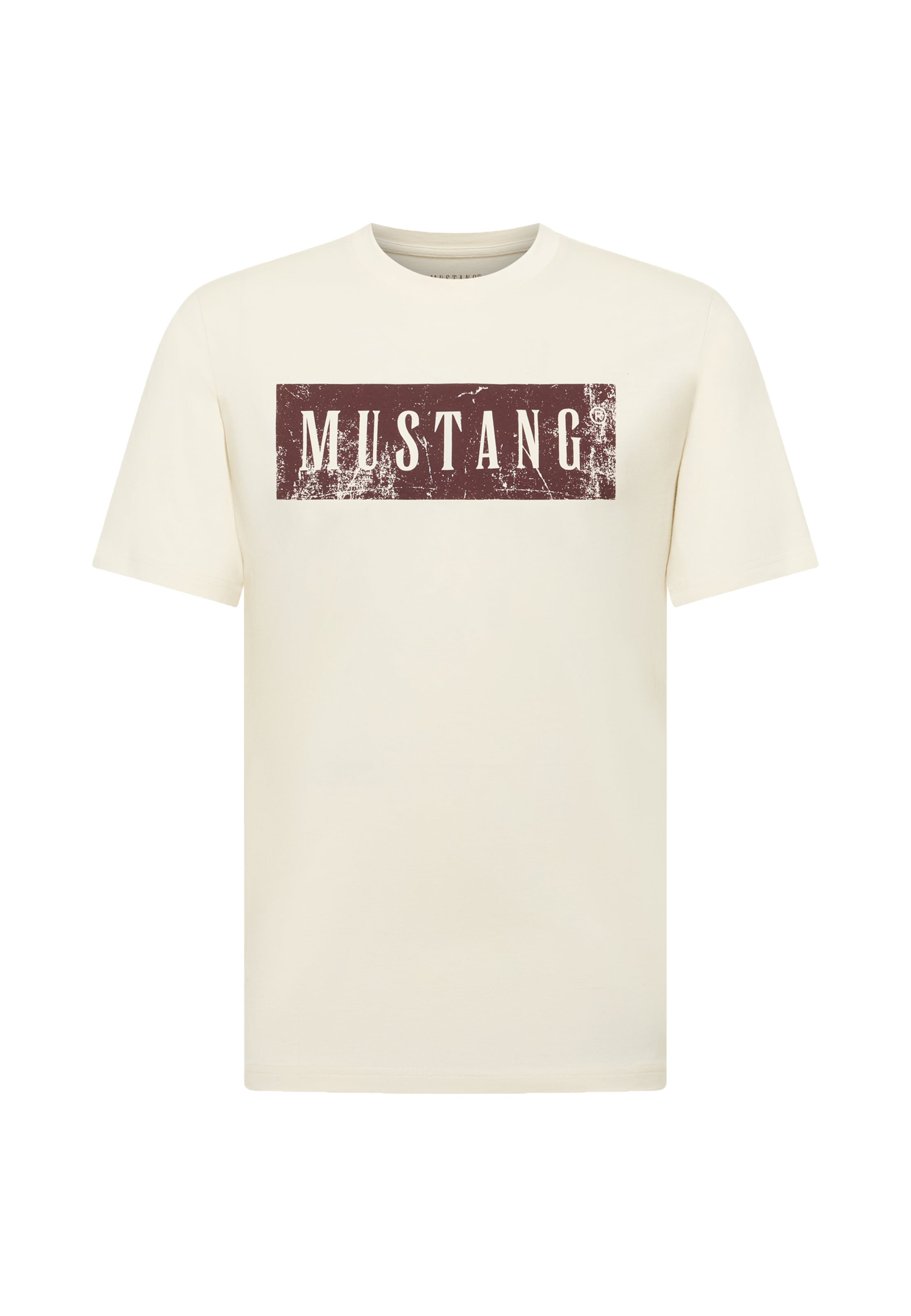Tricou 'Austin' de la MUSTANG pe bej: față
