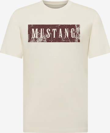 MUSTANG Tričko 'Austin' - Béžová: predná strana