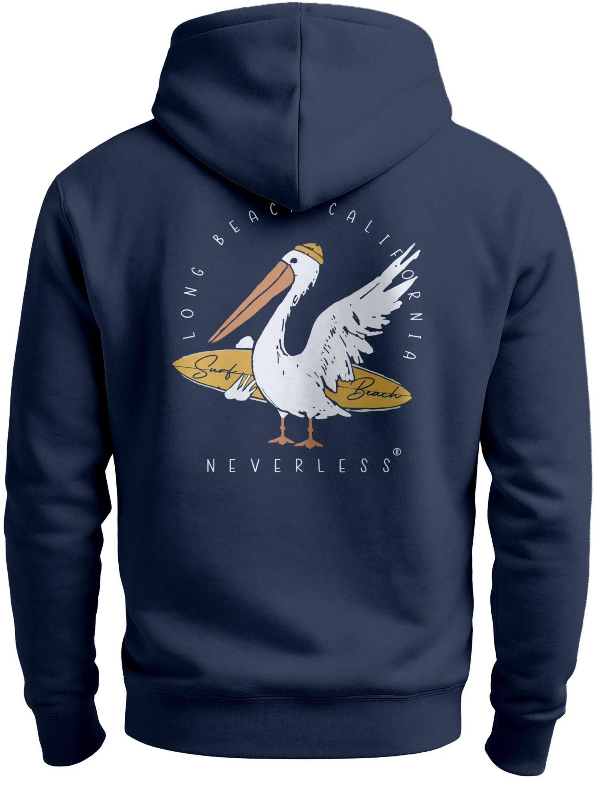 Neverless Sweatshirt 'Pelikan' in Blue