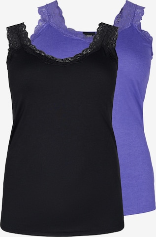 Zizzi Top in Blauw: voorkant