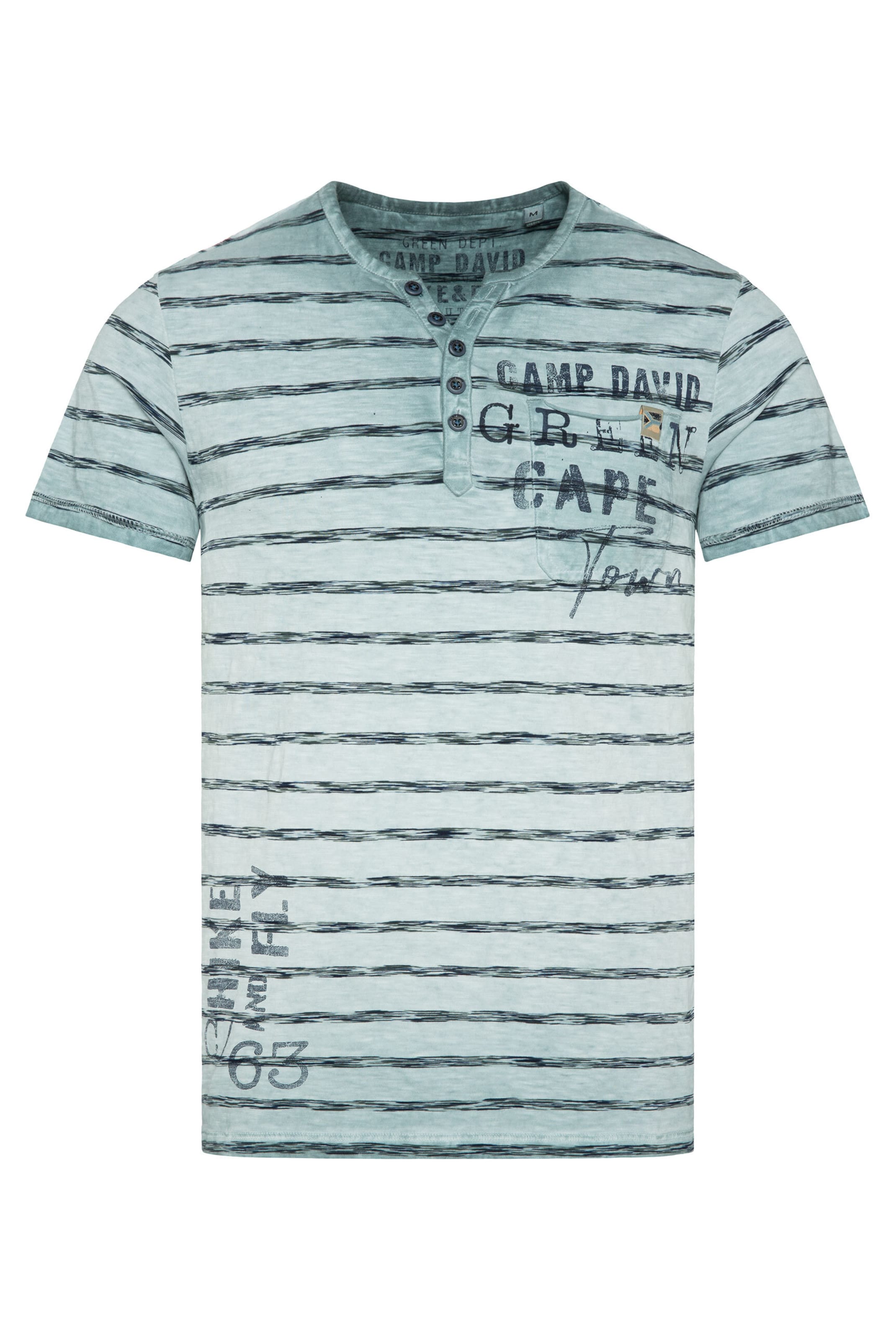 CAMP DAVID Camiseta 'Paragliding Cape Town I' en menta / verde oscuro, Vista del producto