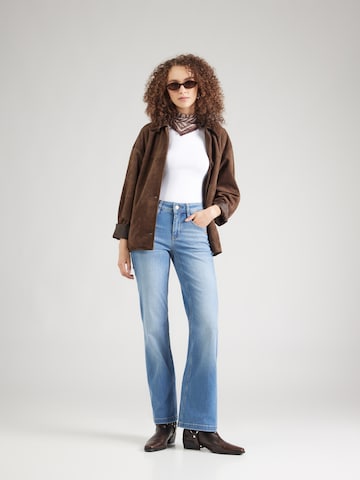 évasé Jean '94AMELIE' Gang en bleu