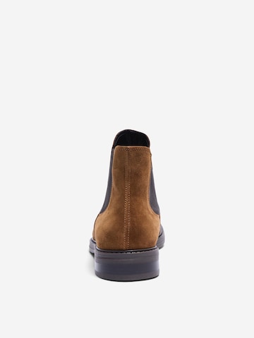 SELECTED HOMME Chelsea boots 'Blake' in Bruin