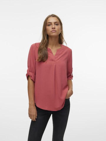 VERO MODA Blouse 'ELVA' in Rood: voorkant