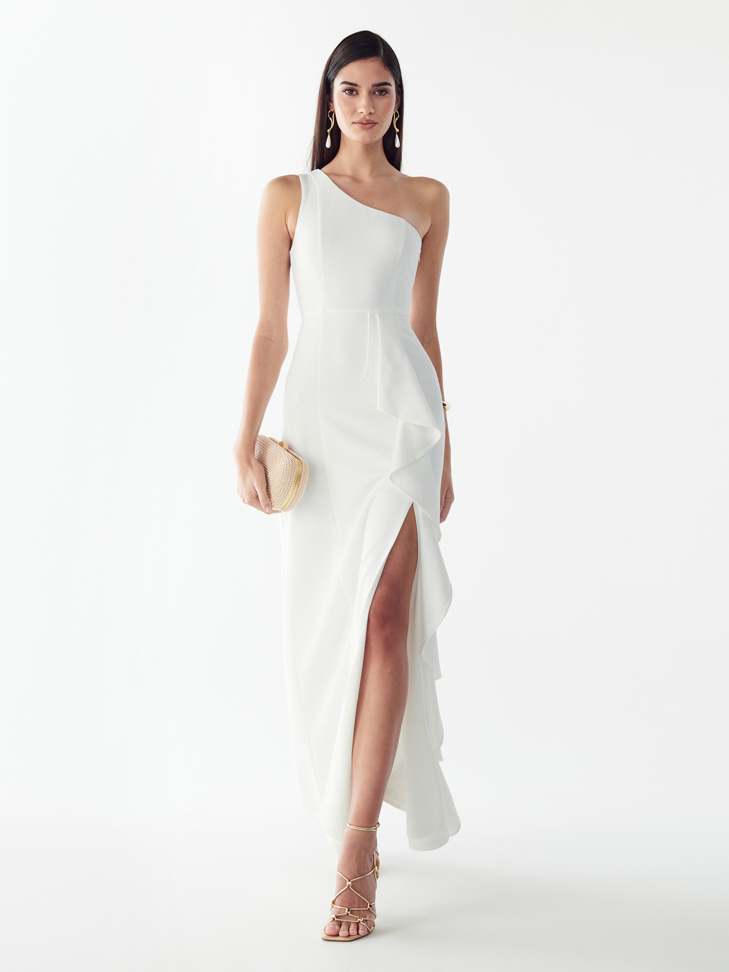 BWLDR Вечернее платье 'CATIA DRESS' в Белый