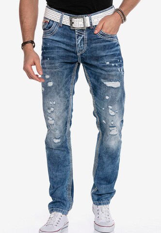 CIPO & BAXX Regular Jeans in Blauw: voorkant