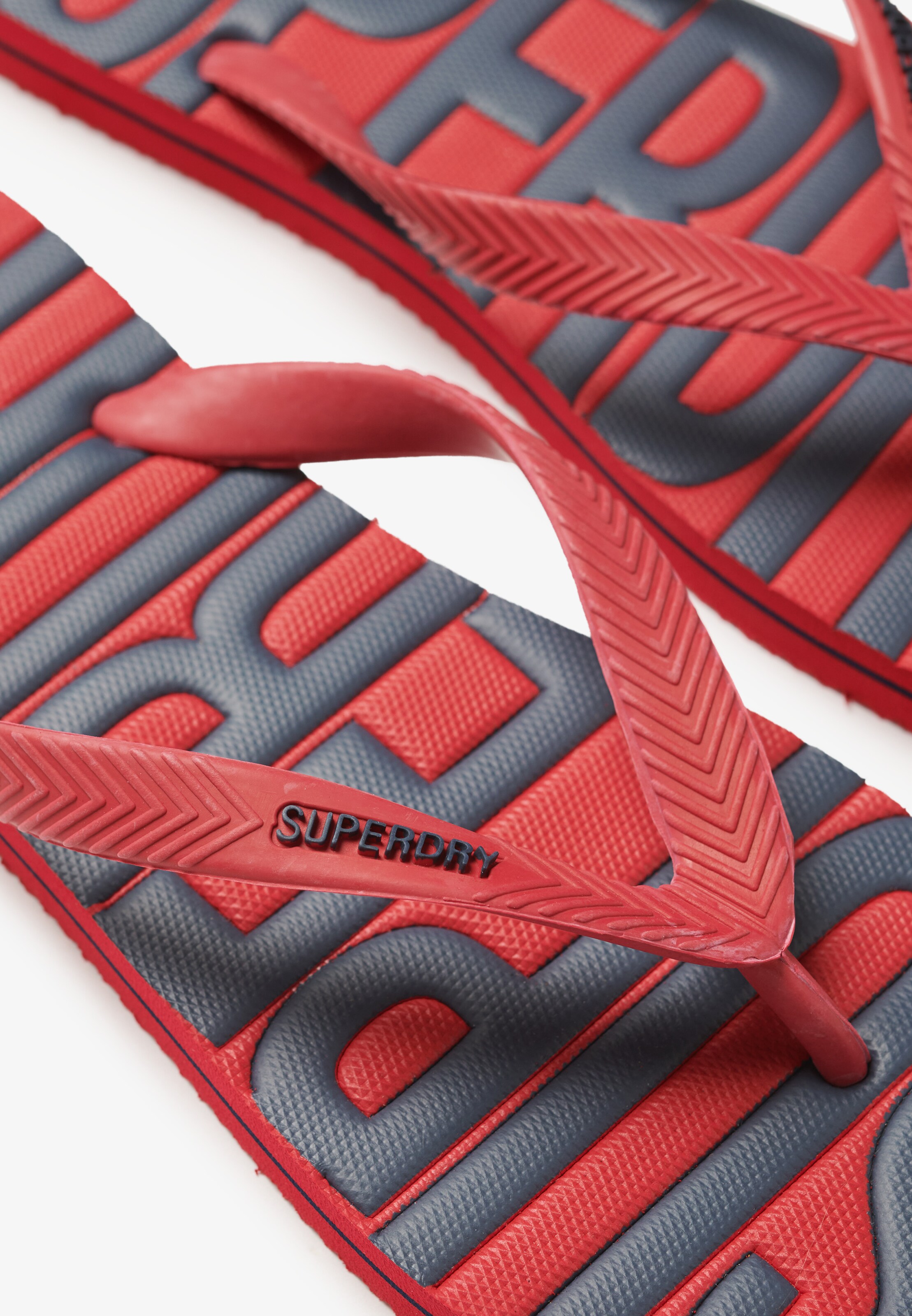 Tongs Superdry en rouge