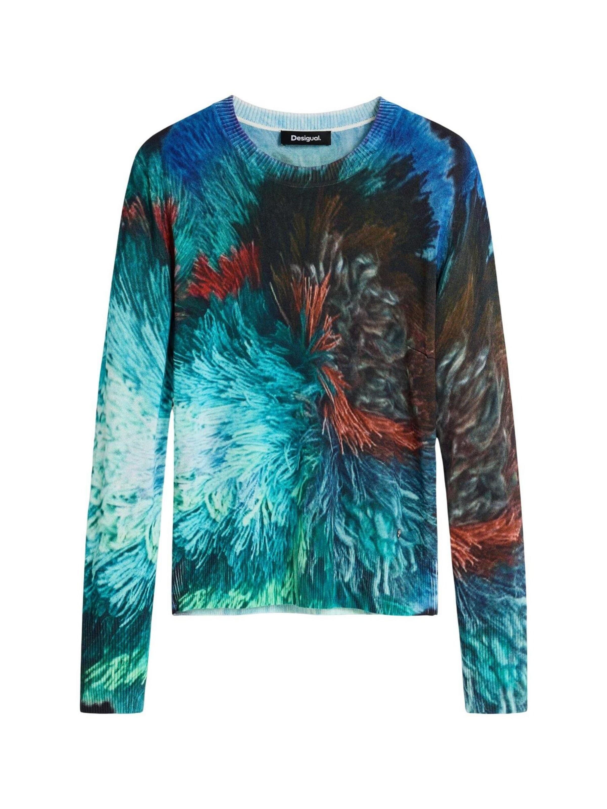 Desigual Pullover 'JERS_POMPOM_LACROIX 26WWJF02'‌‌‌‌‌ in Blau