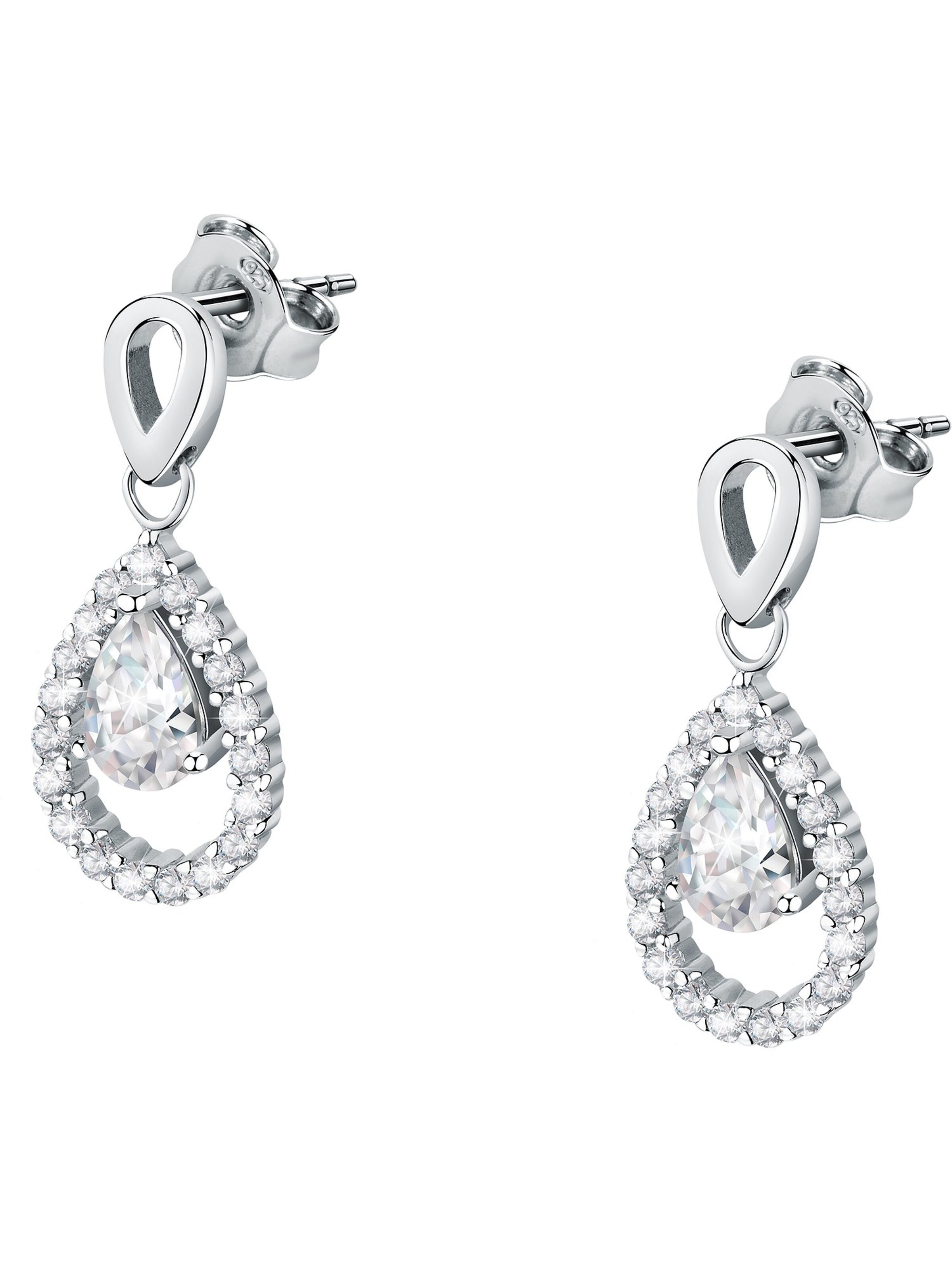 FAVS Earrings in Silver: front