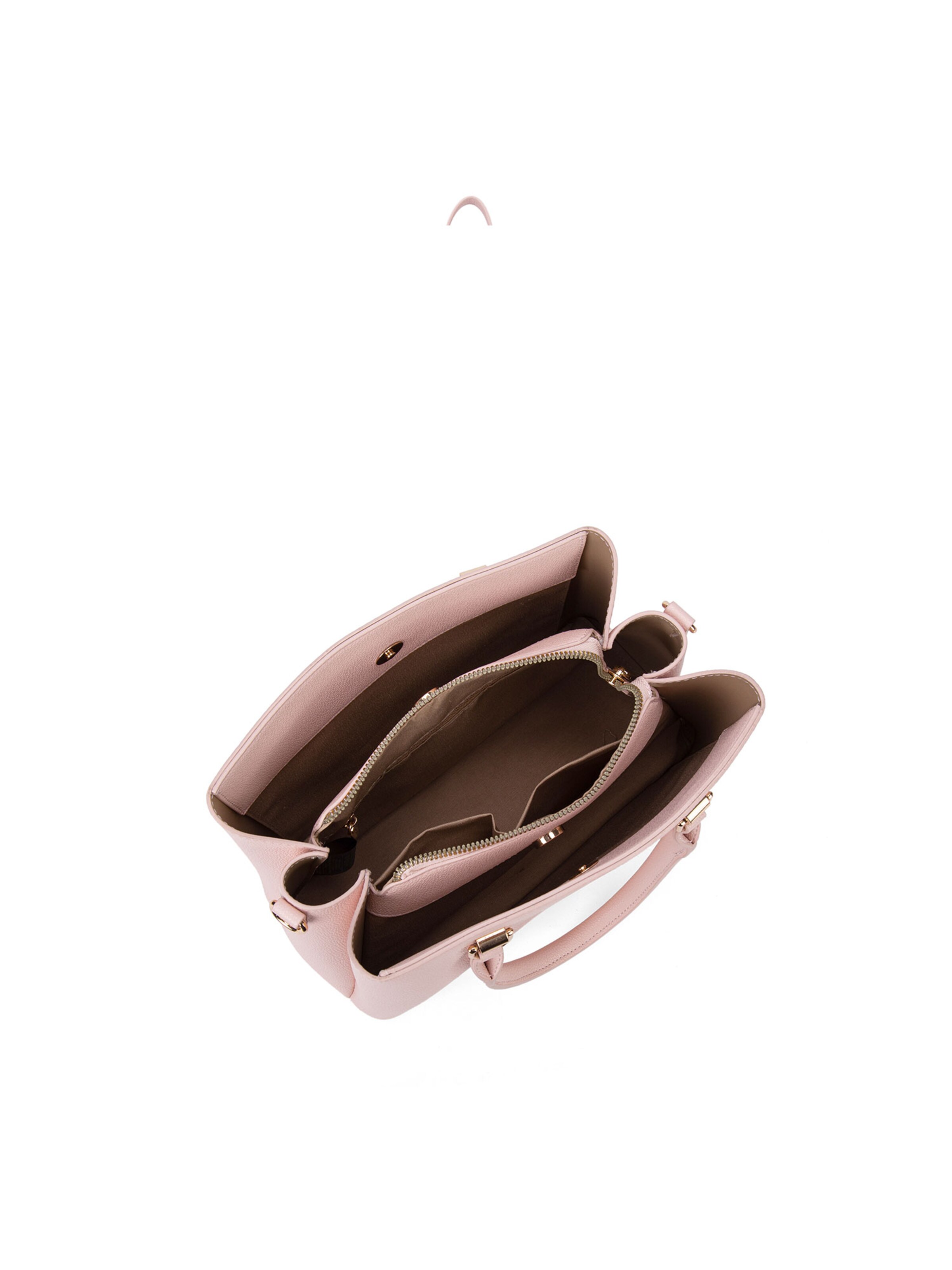 Borsa a mano 'Borsa a Mano Vegan Leather Diana & Co Firenze - Zip e Tracolla Rimovibile' di Diana&Co. in rosa