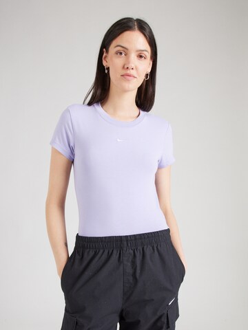 T-shirt Nike Sportswear en violet : devant