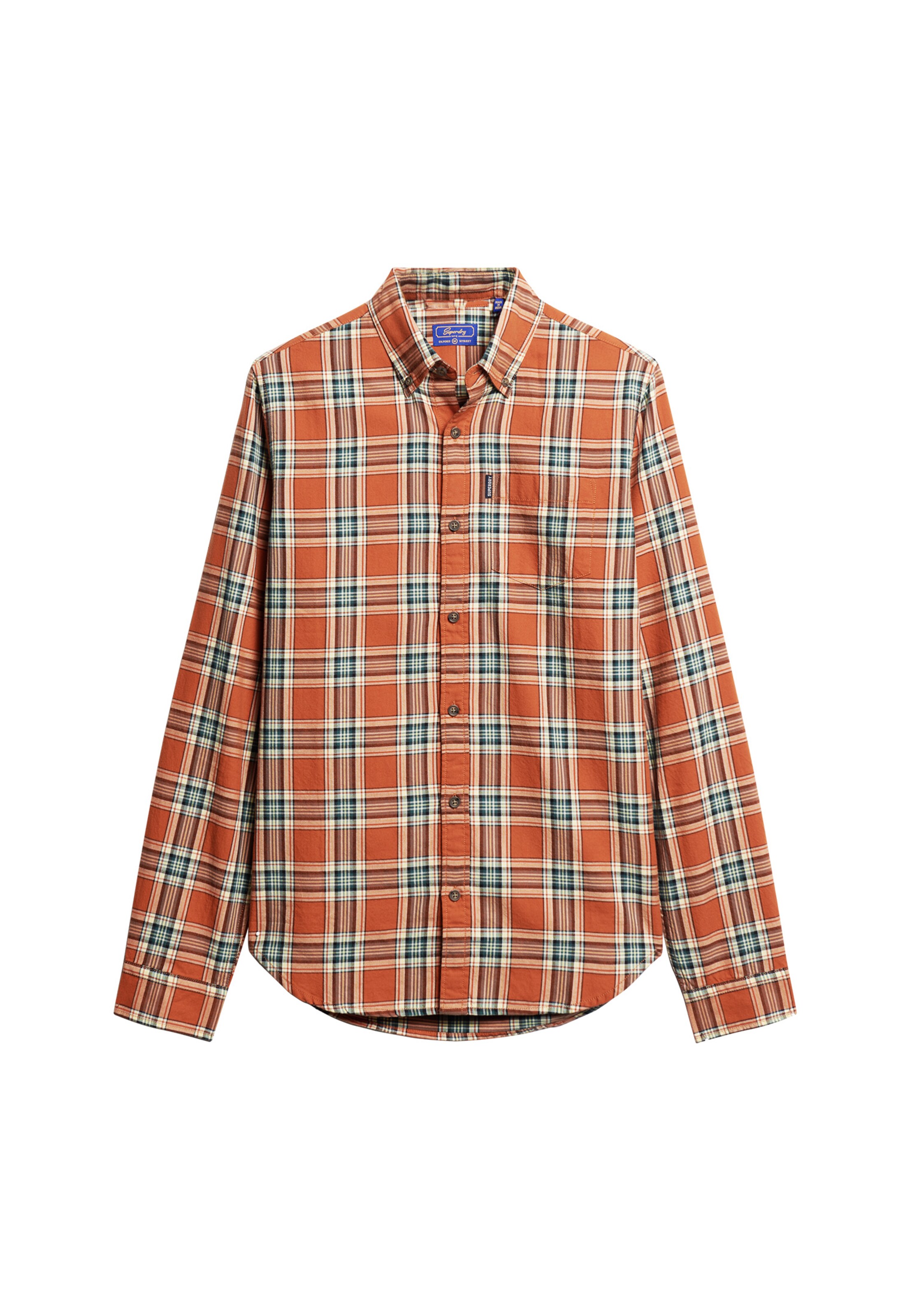 Superdry Overhemd in Oranje: voorkant