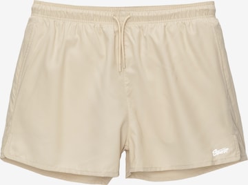 Pull&Bear Badeshorts i beige: forside